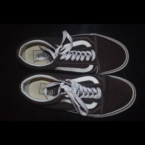 Women’s Size 7 Brown Oldskool Vans